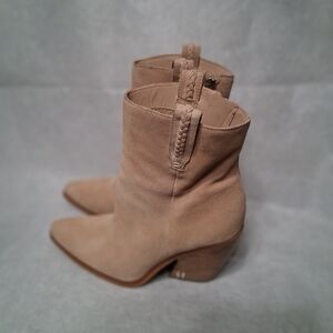 Sam Edelman Beige Suede Ankle Booties OBO